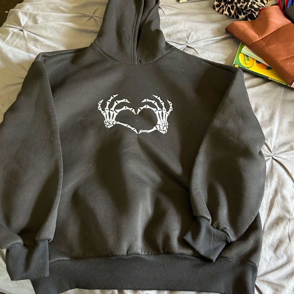 SHEIN Black Teen Hoodie